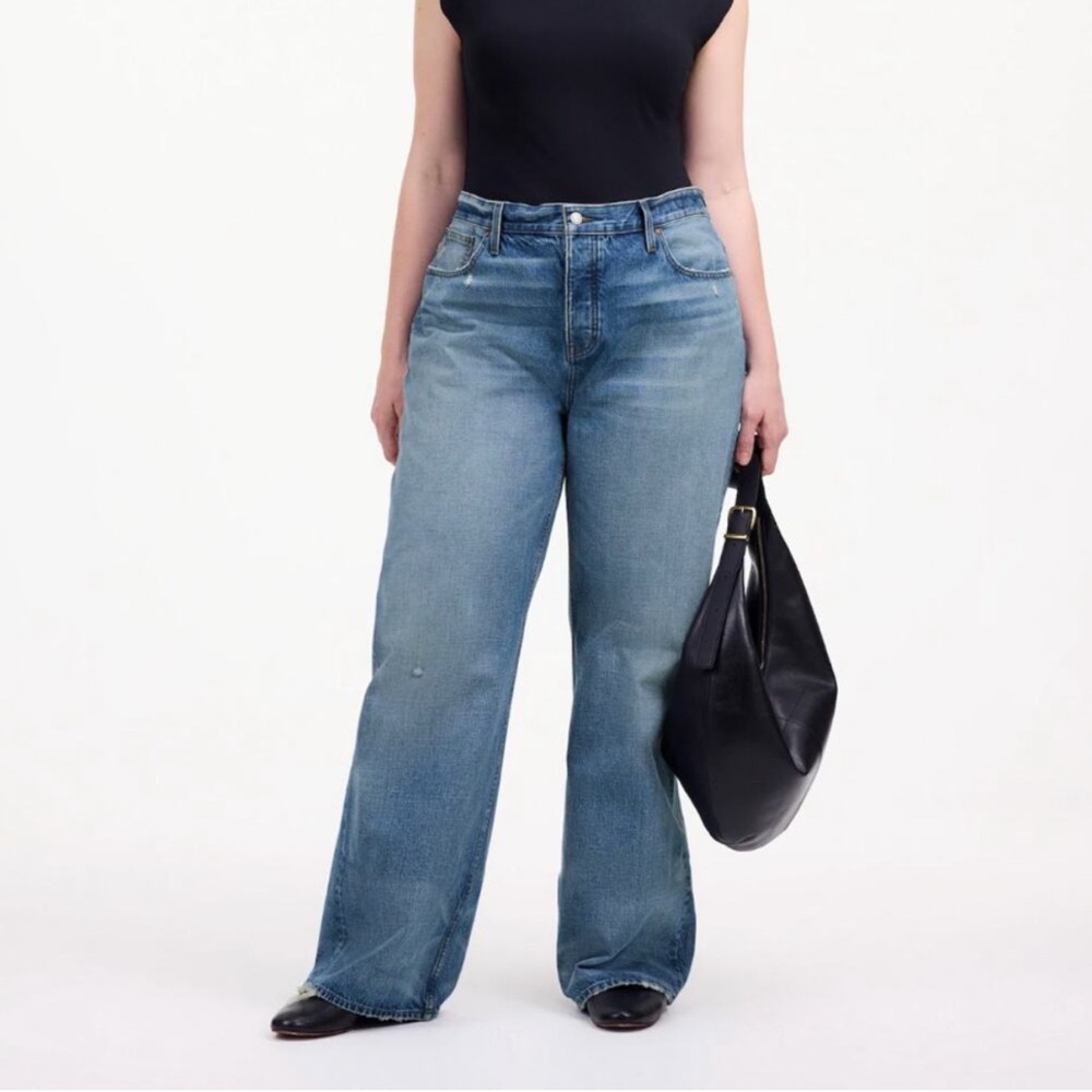 Madewell Petite Low-Slung Baggy Jeans Hamburg Wash Size 30P